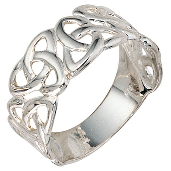 Damen Ring breit 925 Silber Silberring