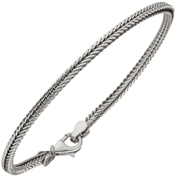 Fuchsschwanzarmband 925 Silber 19 cm Armband Silberarmband