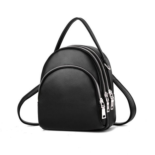 Multifunktionstasche, Damenrucksack, schwarz