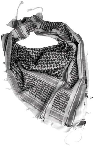 Unisex Schal - Hijab - Shemag - schwarz weiß